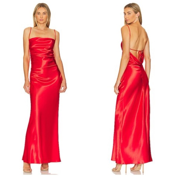 SUPERDOWN Lanthea Maxi Dress In Red - Picture 1 of 5